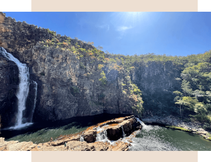 Foto do rio dentro da Fazenda Shanti