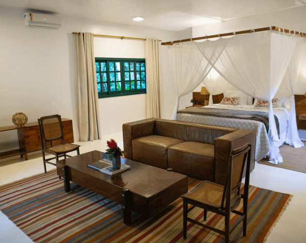 Foto do Quarto da Fazenda Shanti